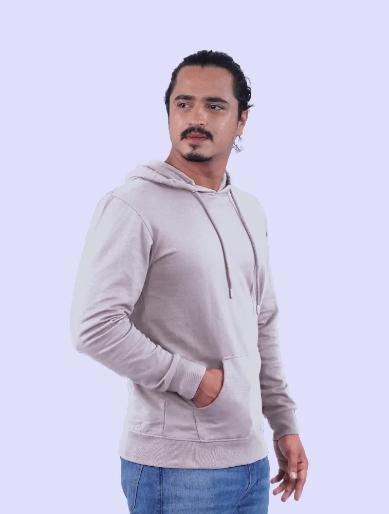 SMT Grey Cotton Hoodie without Zipper 300GSM