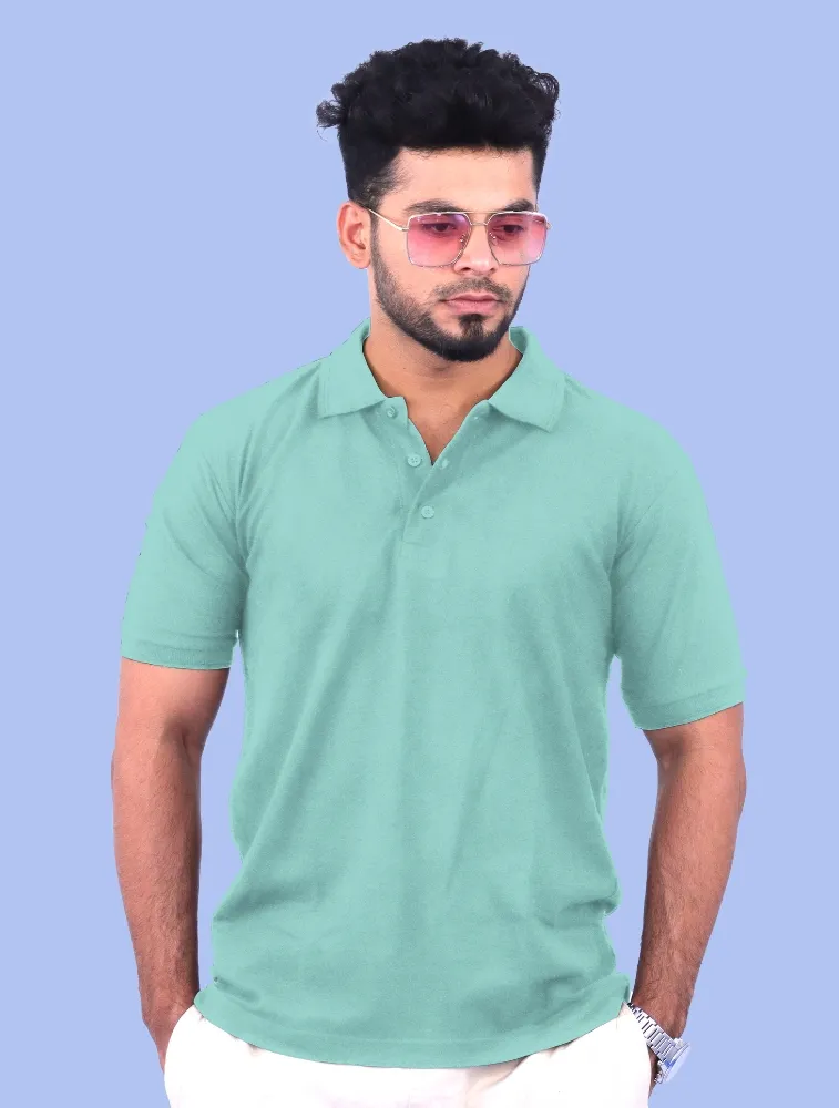 Mint Premium Cotton Polo 240GSM T-Shirts