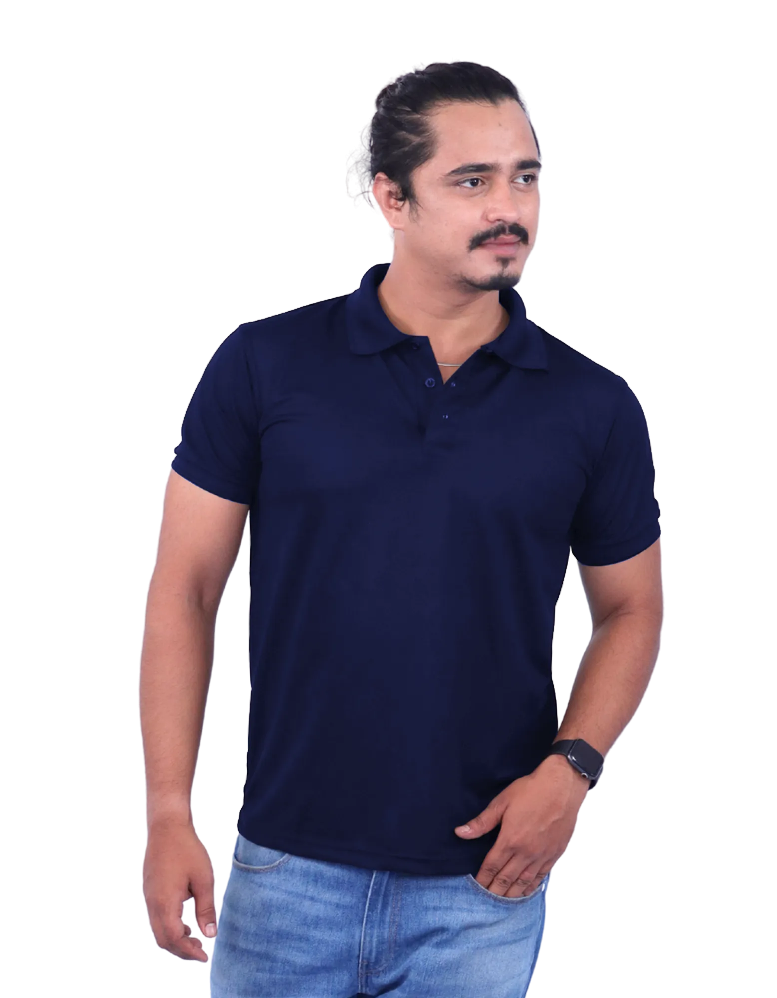 Navy Blue Dri Fit Mars Polo Half Sleeve 200GSM T-shirts