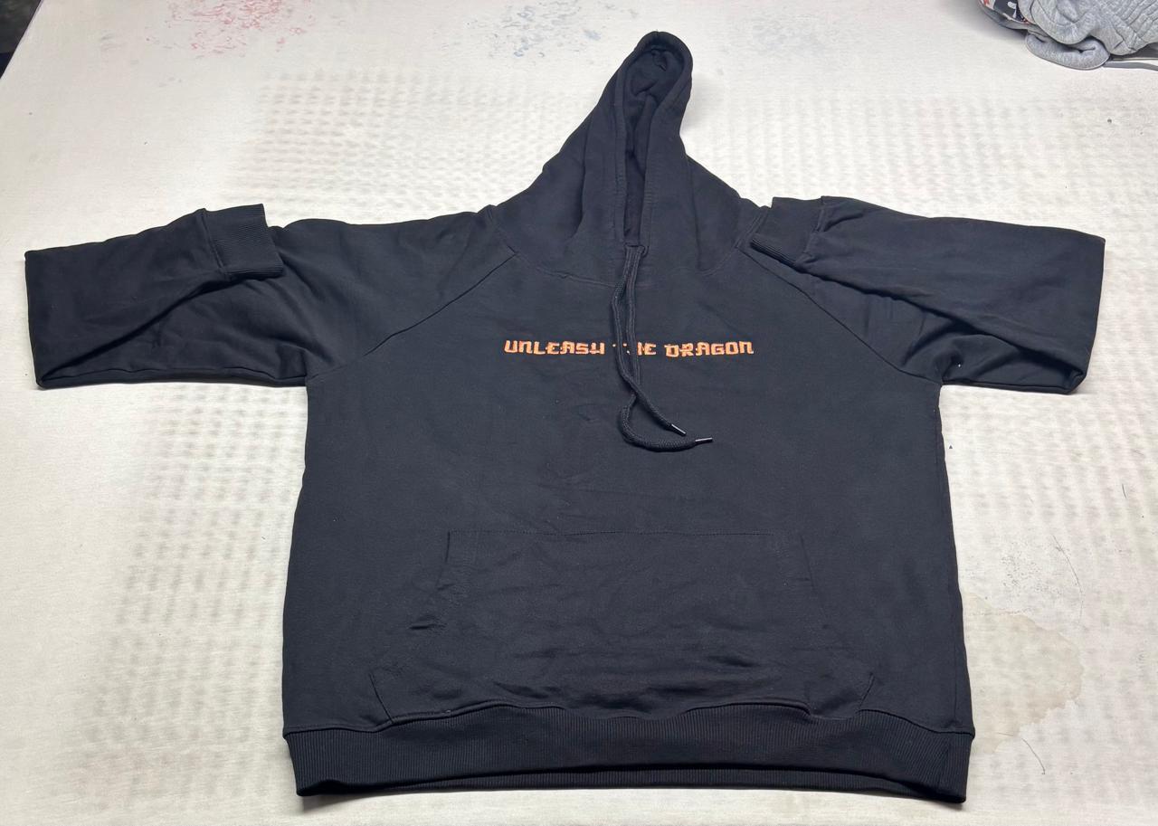 Broken Ritualz Polycotton Mens Pullover Hoodie without Zipper Black